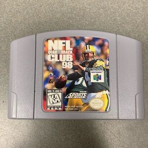NFL Quarterback Club 98 Video Game Vintage Nintendo 64